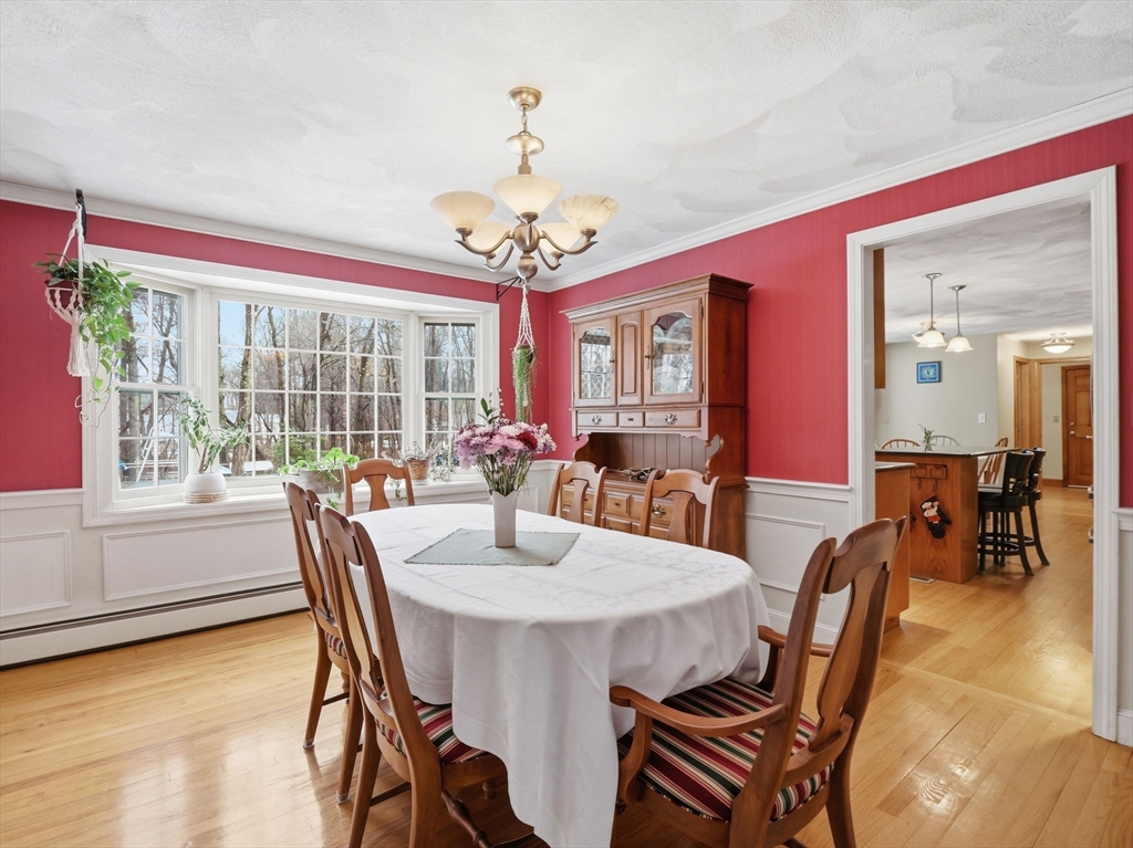 10 Berkeley Lane Andover, MA 01810 - Photo 18 of 42 a view of a dining room with furniture window and outside view