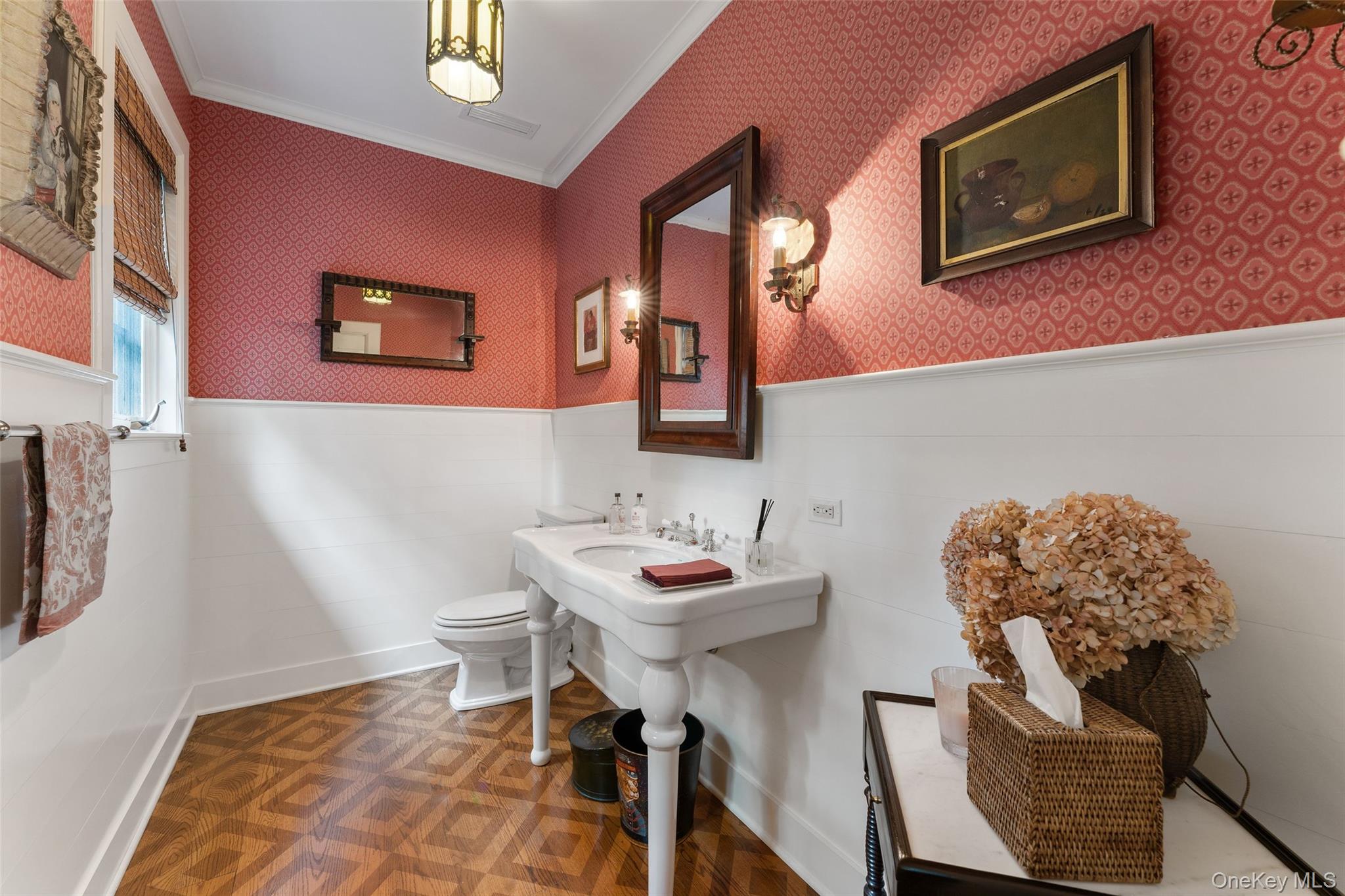 65 Garden Road Scarsdale, NY 10583 - Photo 17 of 48 a view of a dining room with furniture and wooden floor