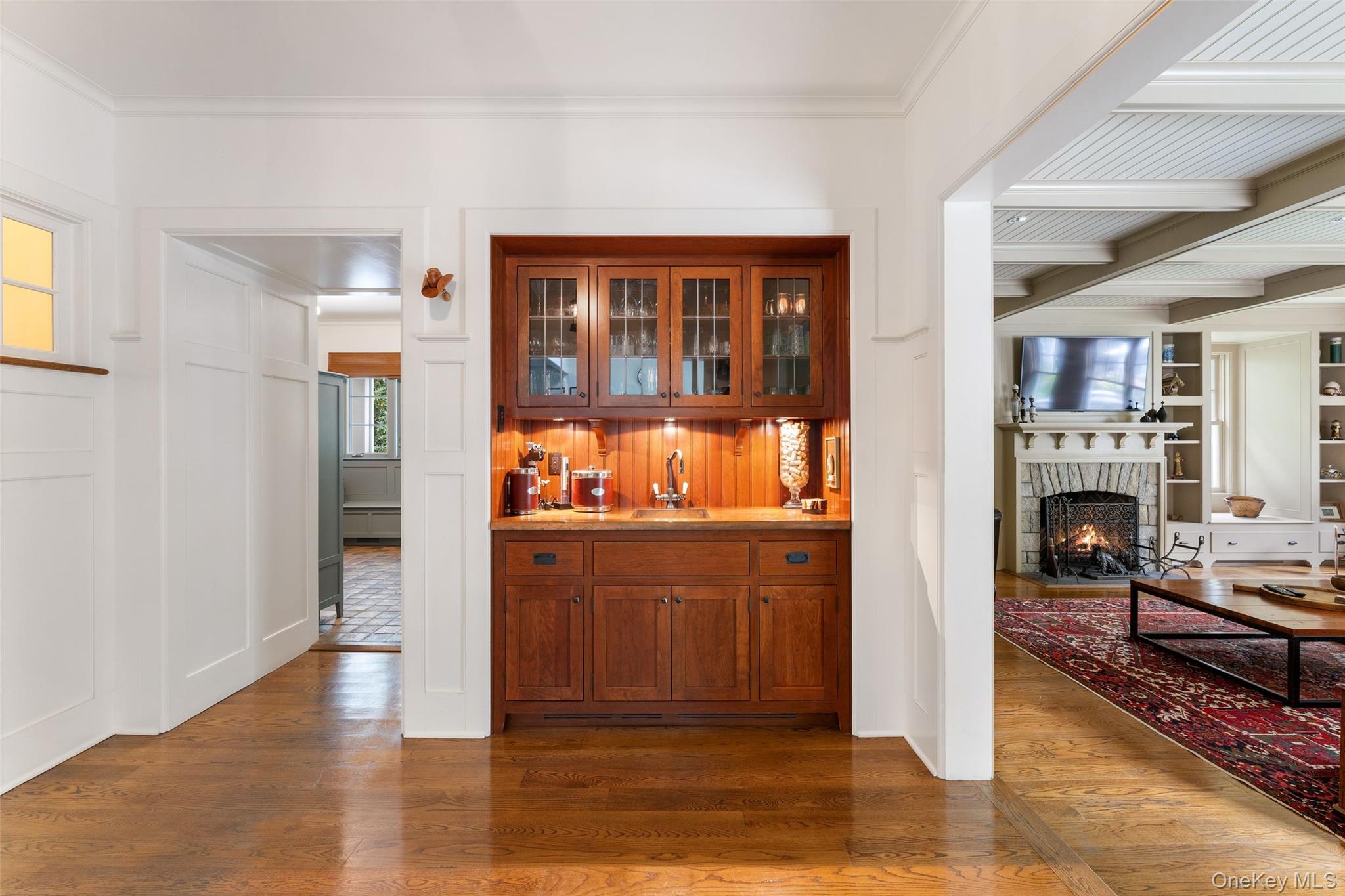 65 Garden Road Scarsdale, NY 10583 - Photo 28 of 48 a view of living room with furniture and fireplace