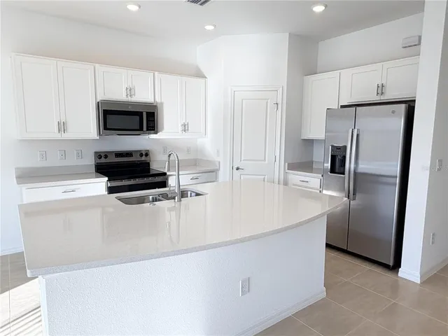 a view of a lake with houses