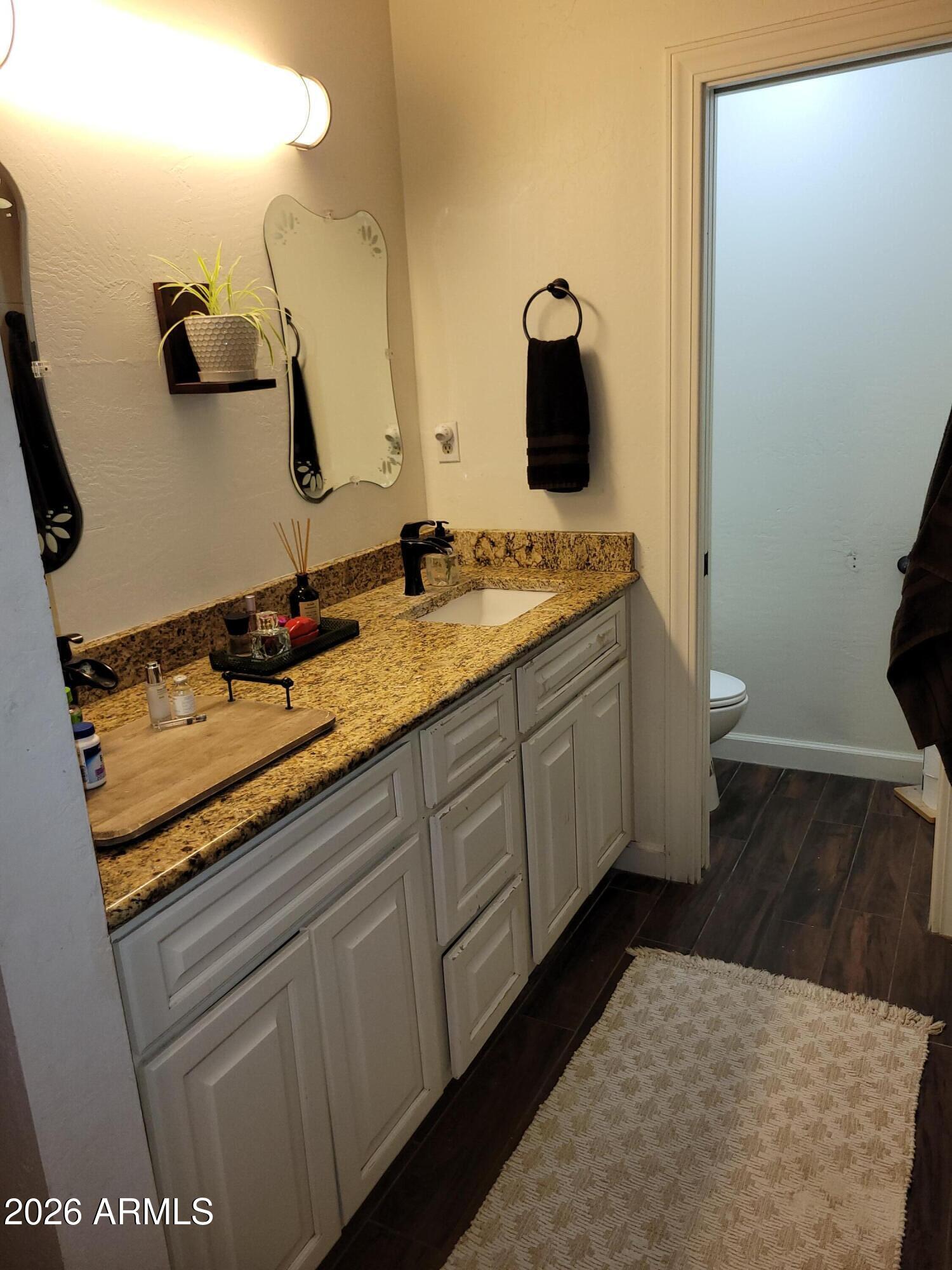 6736 South Wilson Street Tempe, AZ 85283 - Photo 5 of 13 a bathroom with a sink and a mirror