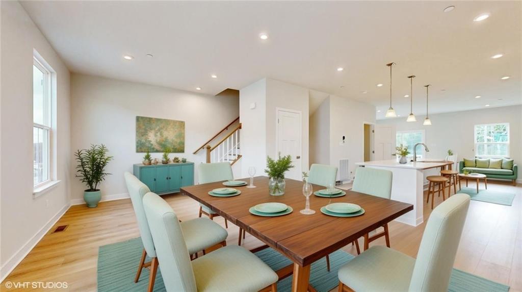 6804 Sycamore Way Gibsonia, PA 15044 - Photo 19 of 50 a view of a dining room with furniture and wooden floor