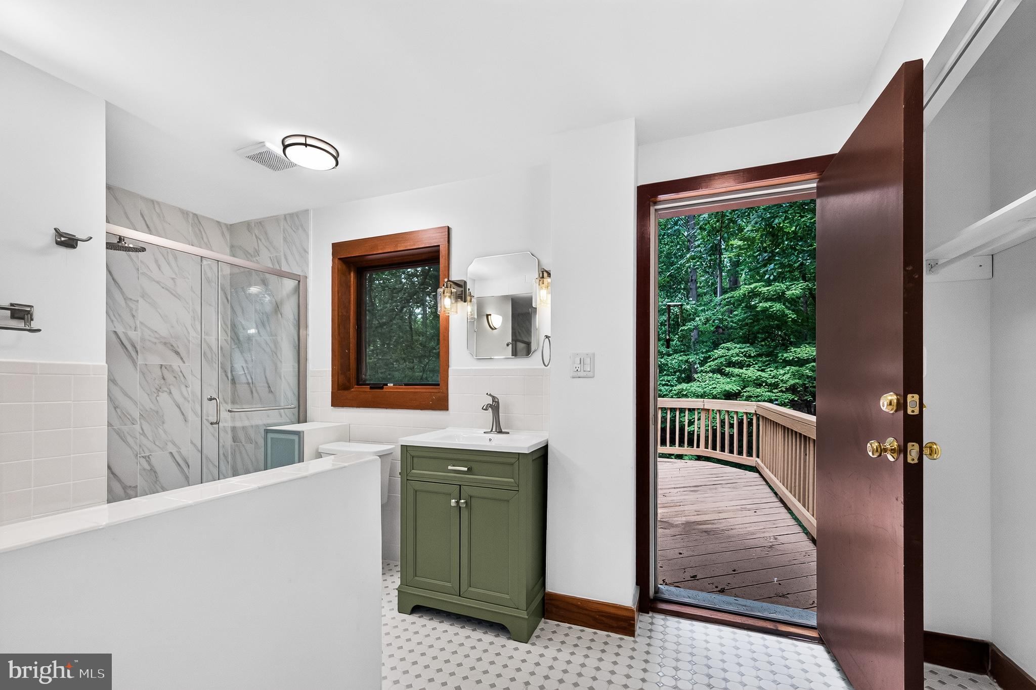 10817 Cross School Road Reston, VA 20191 - Photo 58 of 89 Master Bath to Private Deck