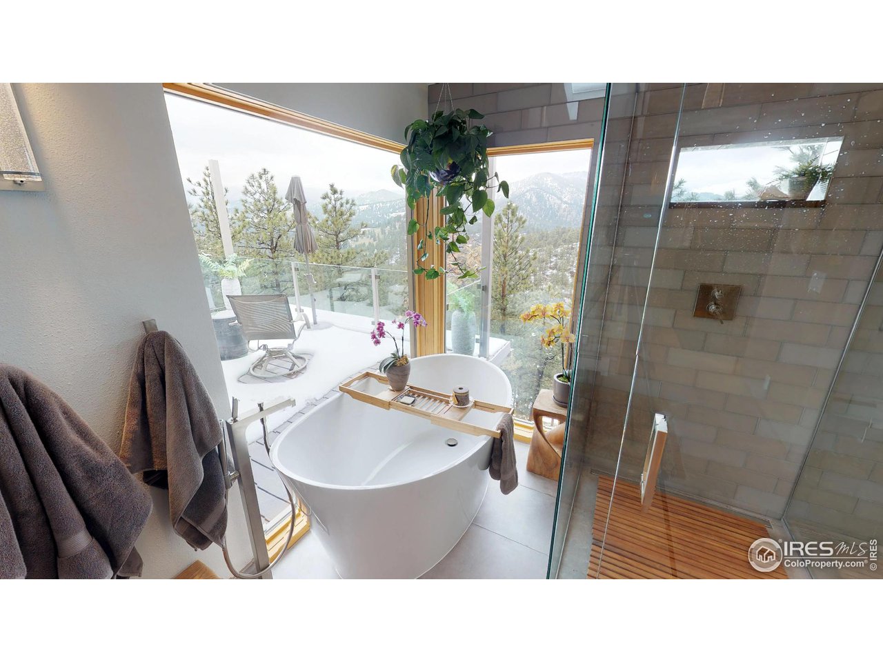 141 Poorman Road Boulder, CO 80302 - Photo 26 of 40 soak in the views from the tub