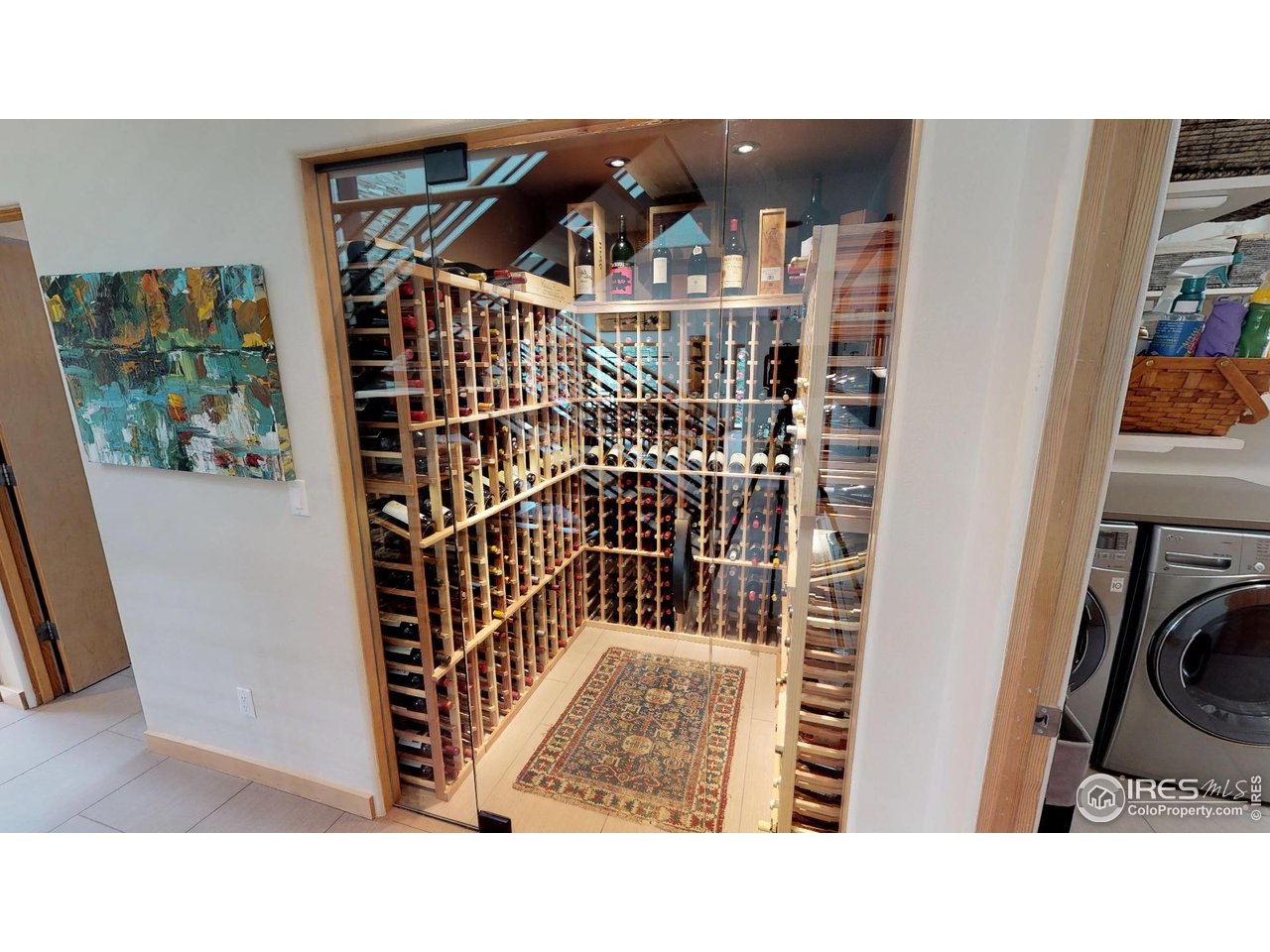141 Poorman Road Boulder, CO 80302 - Photo 31 of 40 glass enclosed wine cellar
