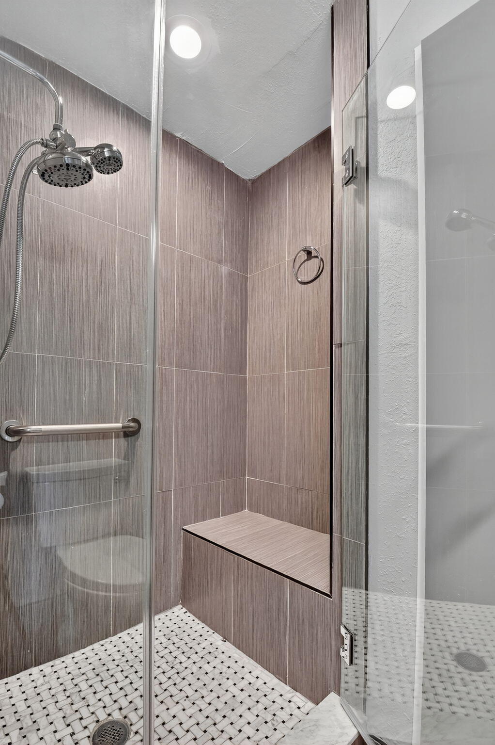 624 Flanders North Delray Beach, FL 33484 - Photo 23 of 44 a bathroom with a shower and a sink