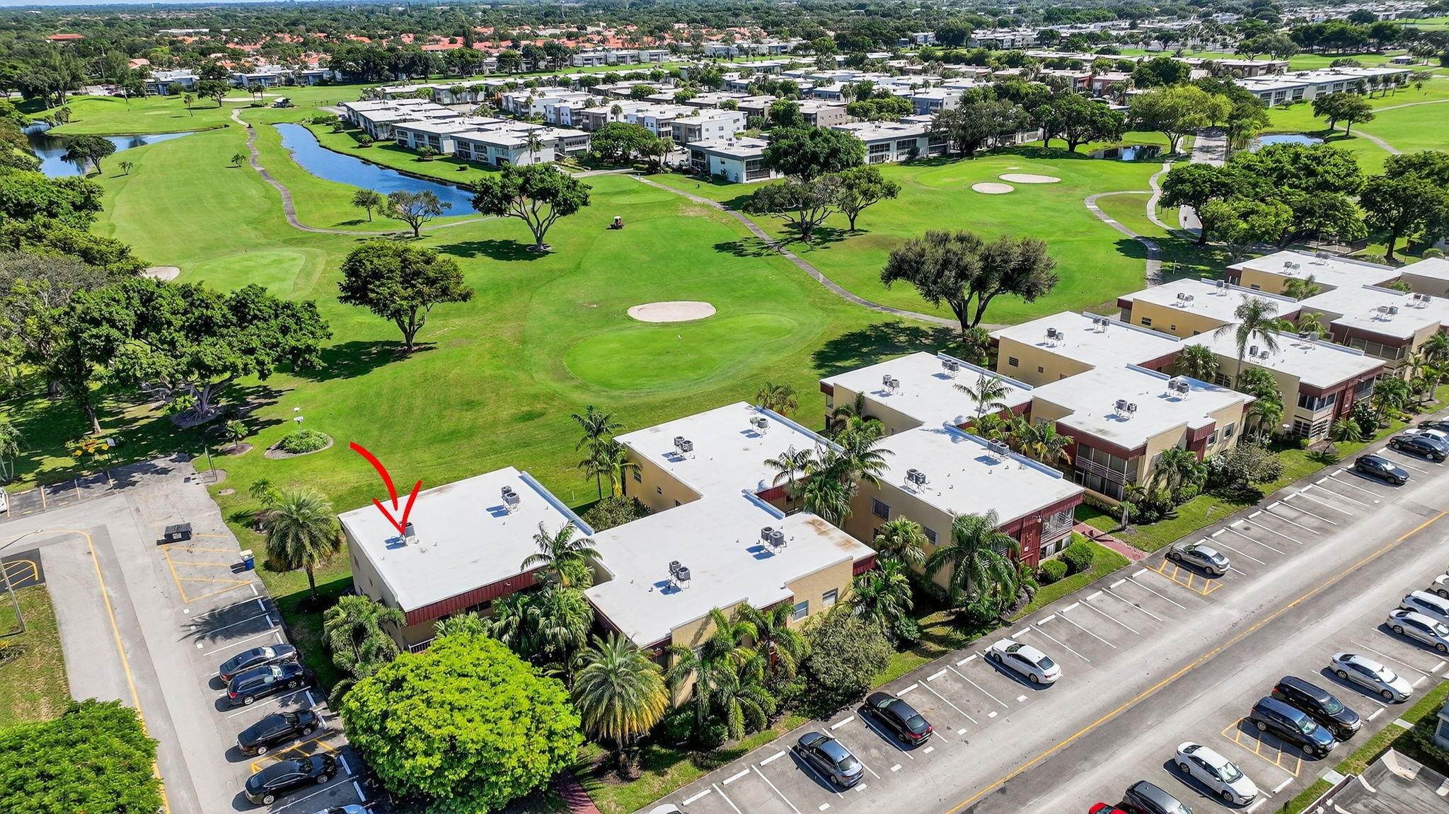 624 Flanders North Delray Beach, FL 33484 - Photo 29 of 44 an aerial view of a residential houses with outdoor space and street view