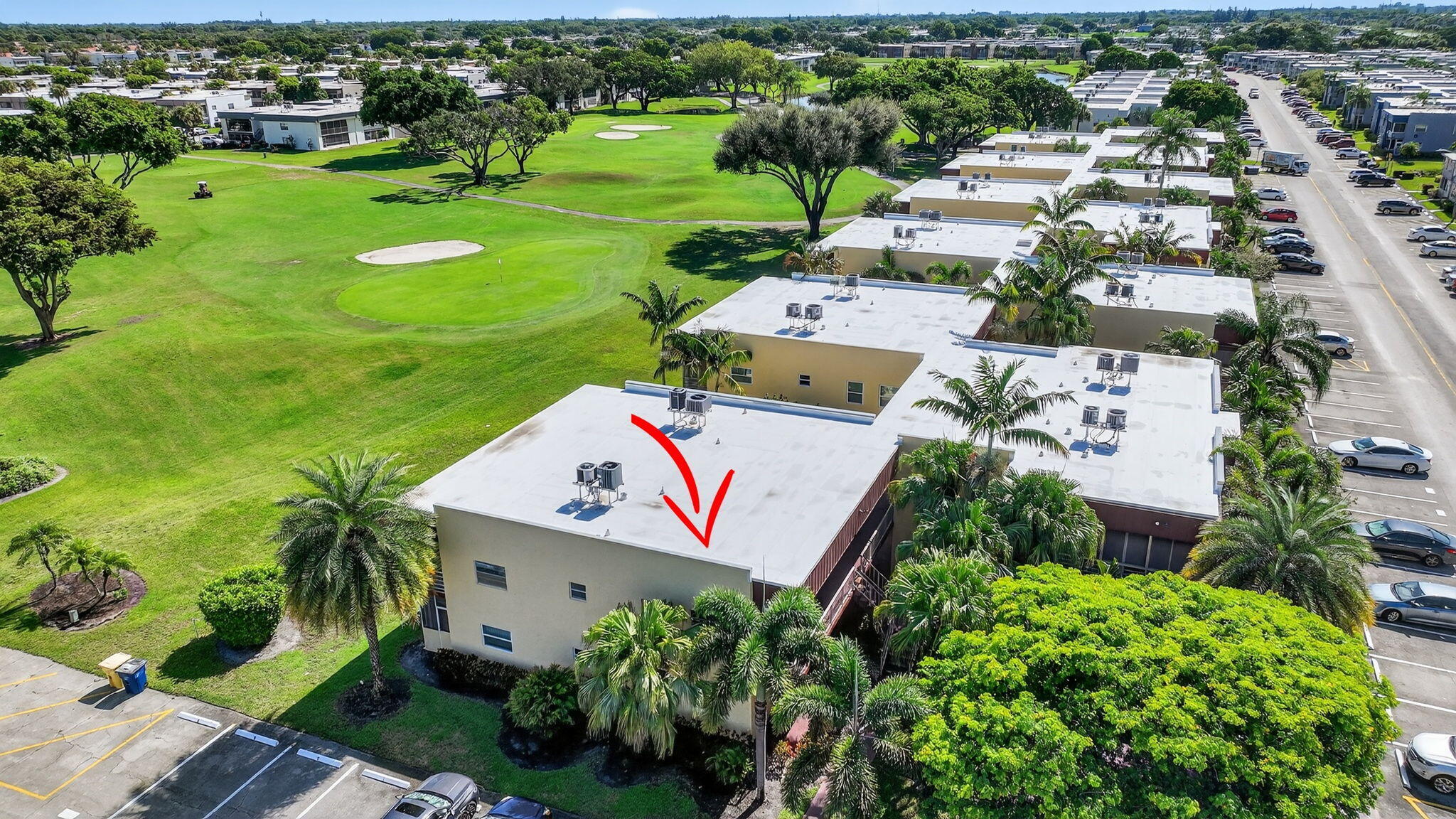 624 Flanders North Delray Beach, FL 33484 - Photo 30 of 44 an aerial view of a house with a garden