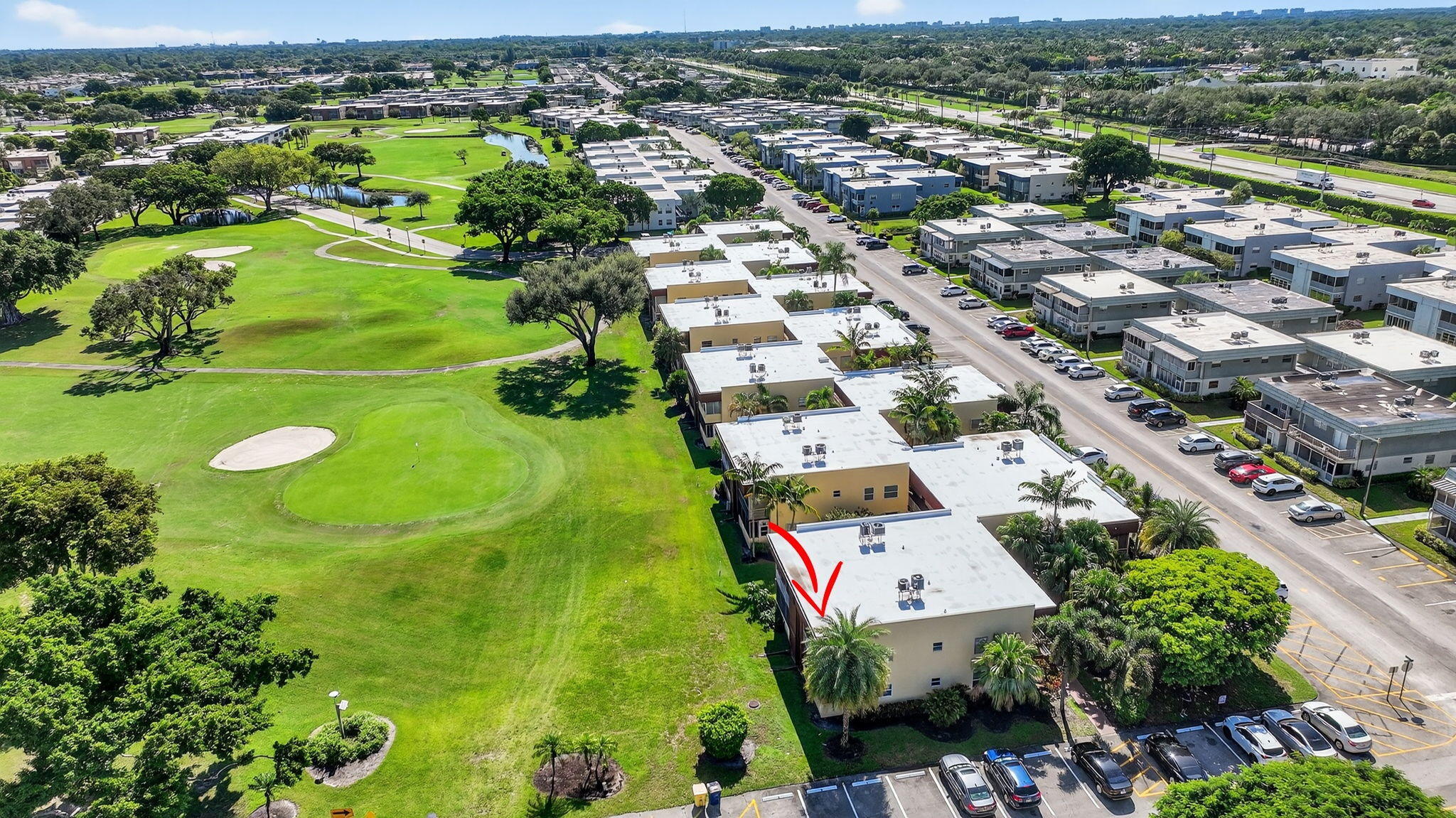 624 Flanders North Delray Beach, FL 33484 - Photo 33 of 44 an aerial view of a house with a outdoor space