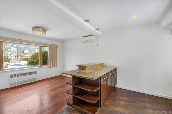 a room with furniture and a window