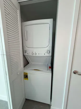 an empty room with closet
