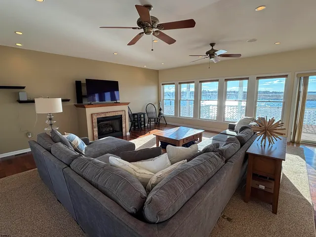 a outdoor living area with furniture and a potted plant