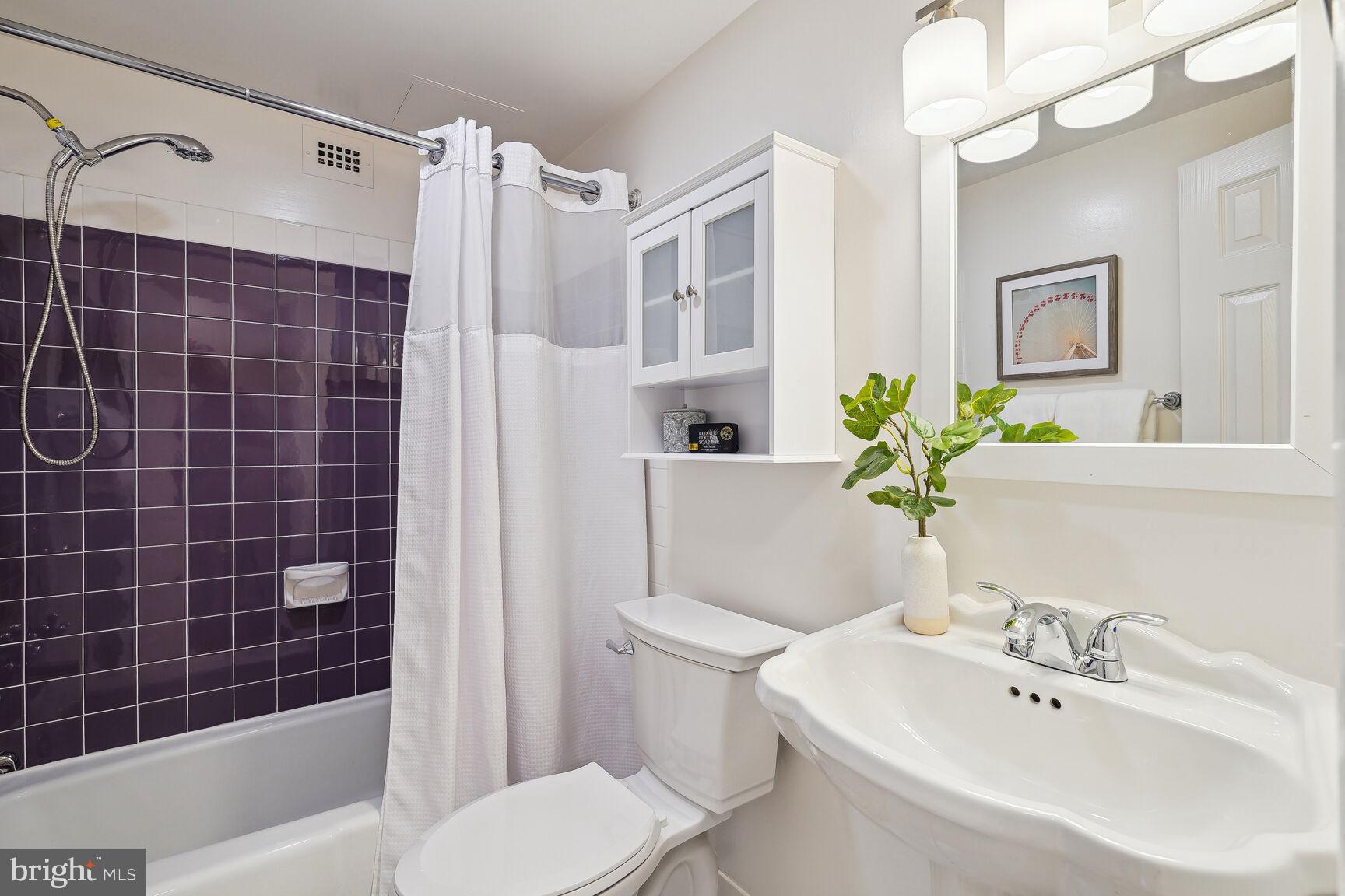 3245 Rio Drive, Unit 915 Falls Church, VA 22041 - Photo 19 of 31 a bathroom with a sink toilet and shower