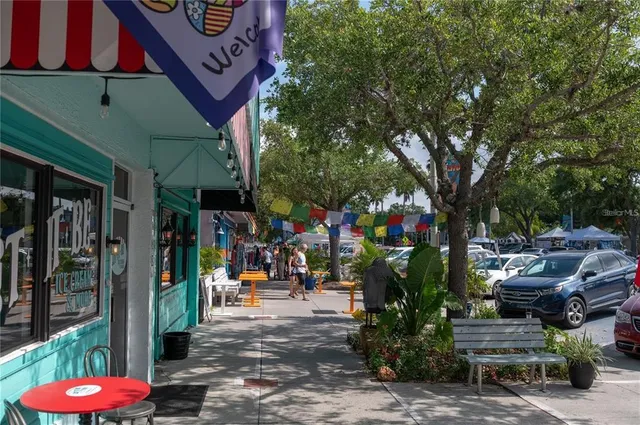 a front view of a building