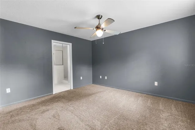 a view of a lake with a city