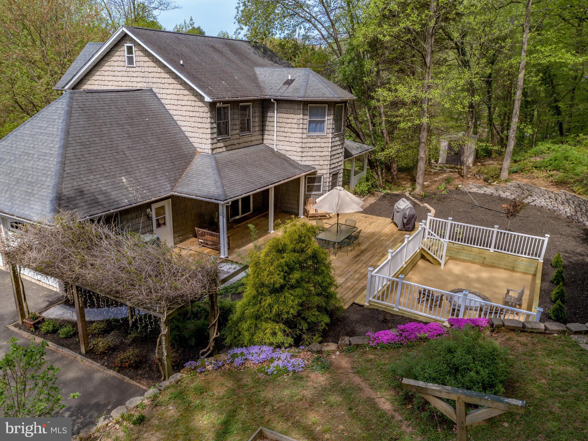 2307 Laurel Bush Road Abingdon, MD 21009 - Photo 39 of 45 Expansive Deck. Fire Pit and Garden