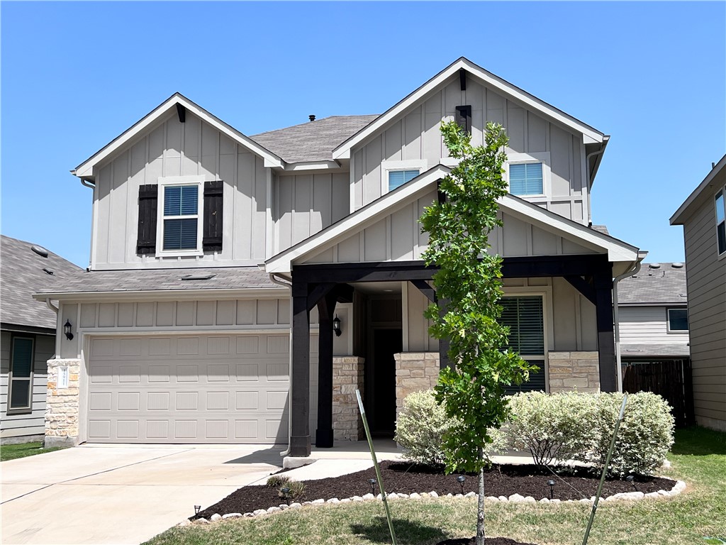 Beautiful front porch elevation facing onto low traffic street.