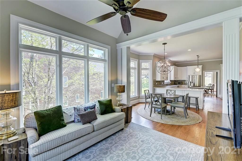 18731 River Falls Drive Davidson, NC 28036 - Photo 10 of 45 a living room with furniture and a large window