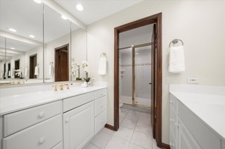 2130 Mallard Drive Northbrook, IL 60062 - Photo 14 of 28 a bathroom with a sink and a mirror