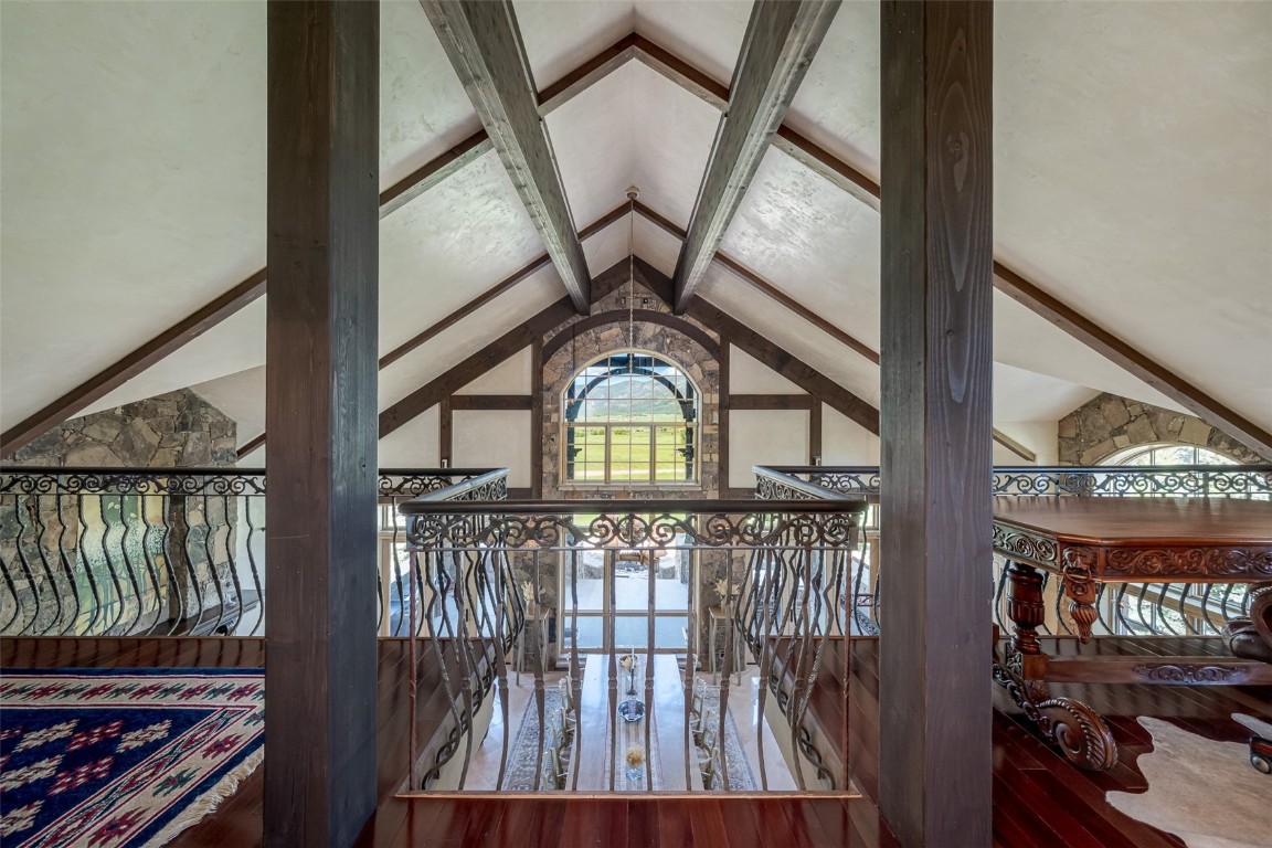 30855 Emerald Ridge Steamboat Springs, CO 80487 - Photo 32 of 50 a view of a balcony with wooden floor