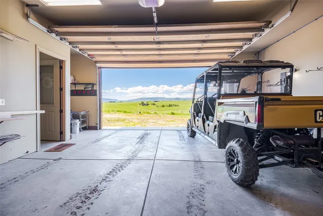 a view of a balcony with wooden floor