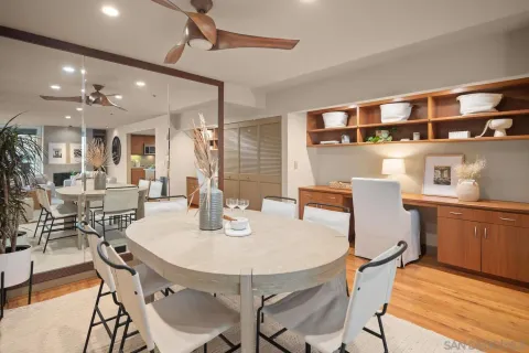 a bed room with a bed and a night stand