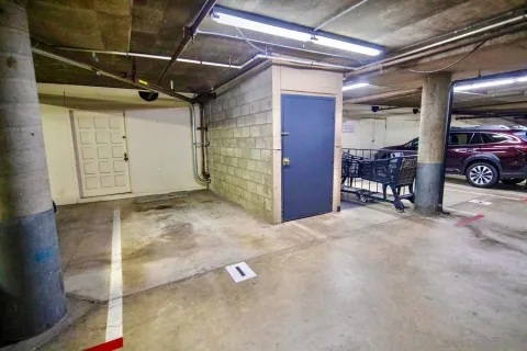 a view of a terrace with rug and a bench