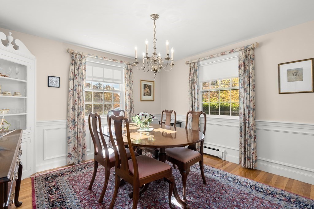 197 Bristol Road Wellesley, MA 02481 - Photo 5 of 27 a view of a dining room with furniture window and wooden floor