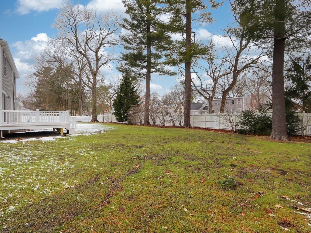 19 Crest Road Natick, MA 01760 - Photo 34 of 40 a view of a yard with a house