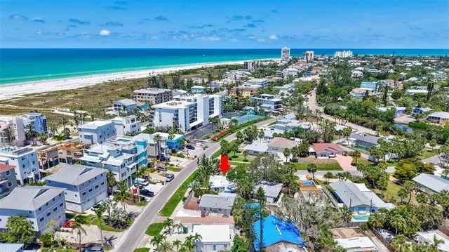 a view of a city with flower plants