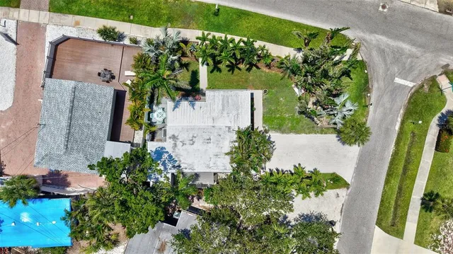 an aerial view of city