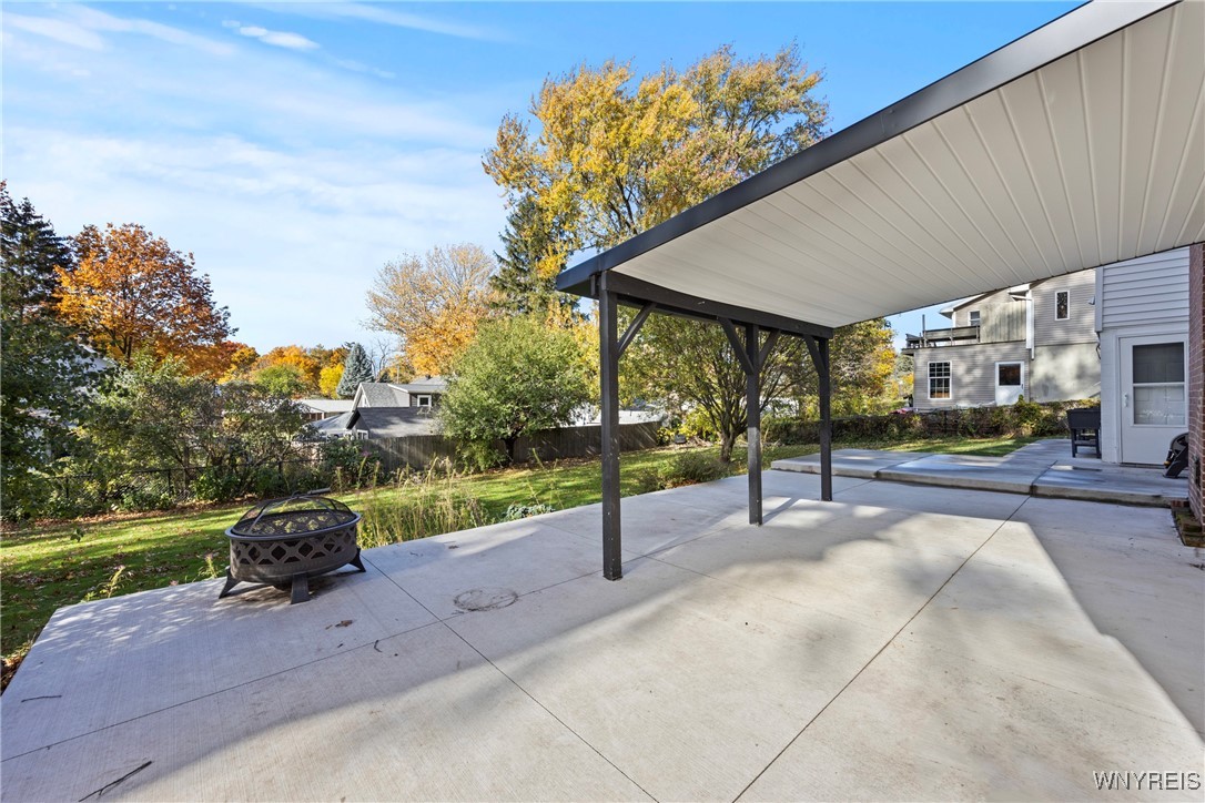 345 South 4th Street Lewiston, NY 14092 - Photo 34 of 43 New Back Yard, Concrete, Partially covered Patio