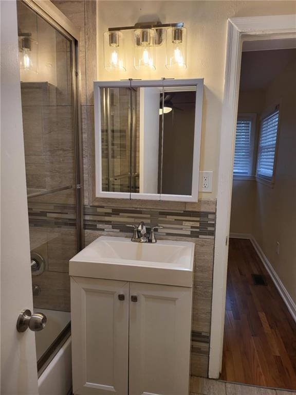 887 Bridgewater Street Southwest, Unit A Atlanta, GA 30310 - Photo 14 of 21 a bathroom with a sink and a mirror