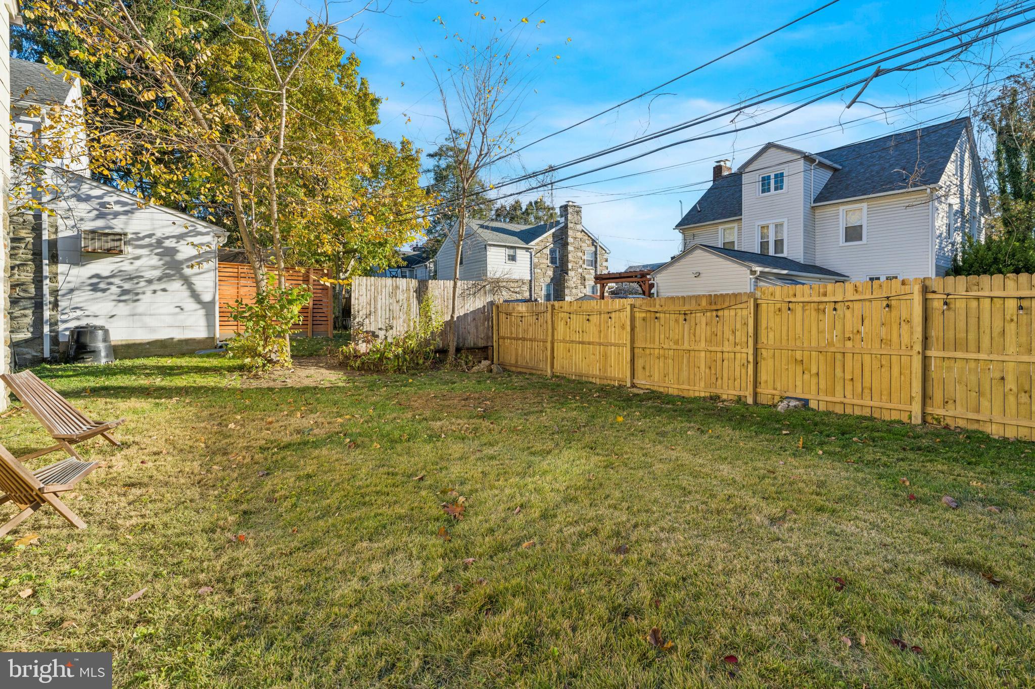 146 Henley Road Wynnewood, PA 19096 - Photo 28 of 33 Back Yard With New Fencing