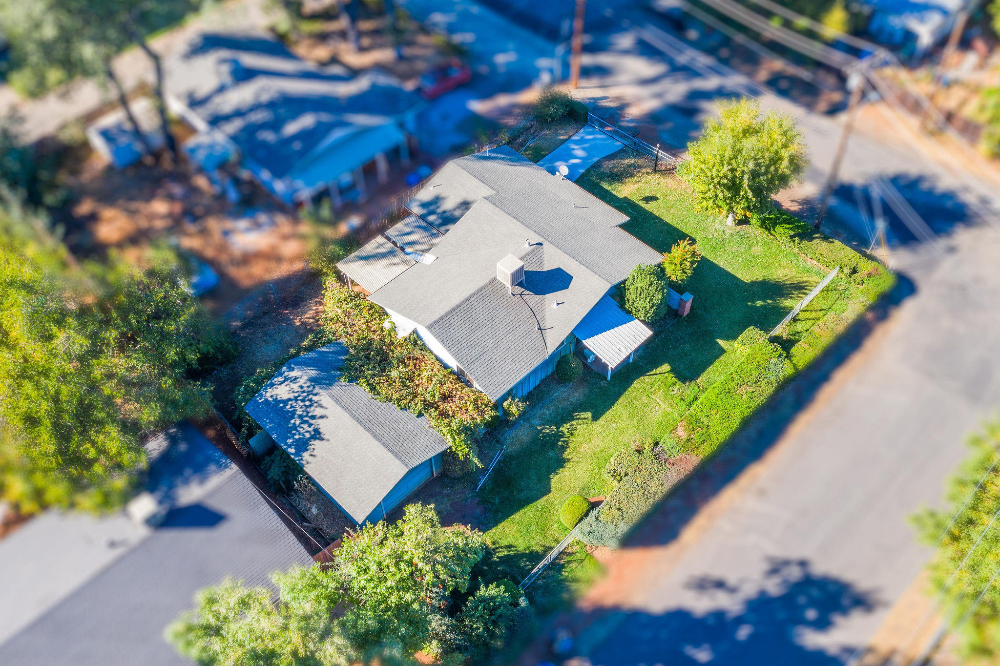 1138 Layton Road Redding, CA 96002 - Photo 22 of 22 an aerial view of a house a yard and a fountain