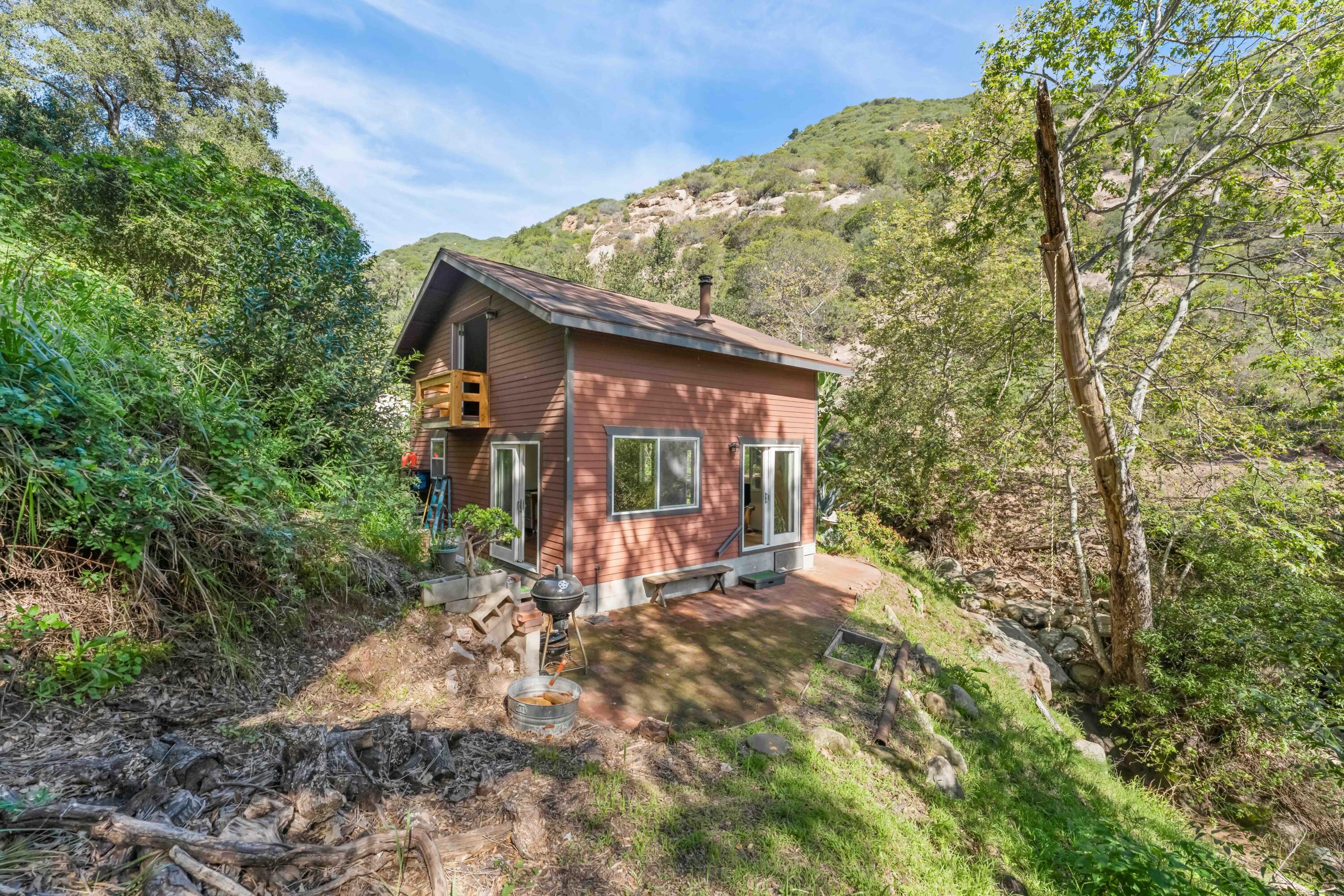 2011 North San Marcos Road Santa Barbara, CA 93105 - Photo 17 of 41 a view of a house with backyard and sitting area