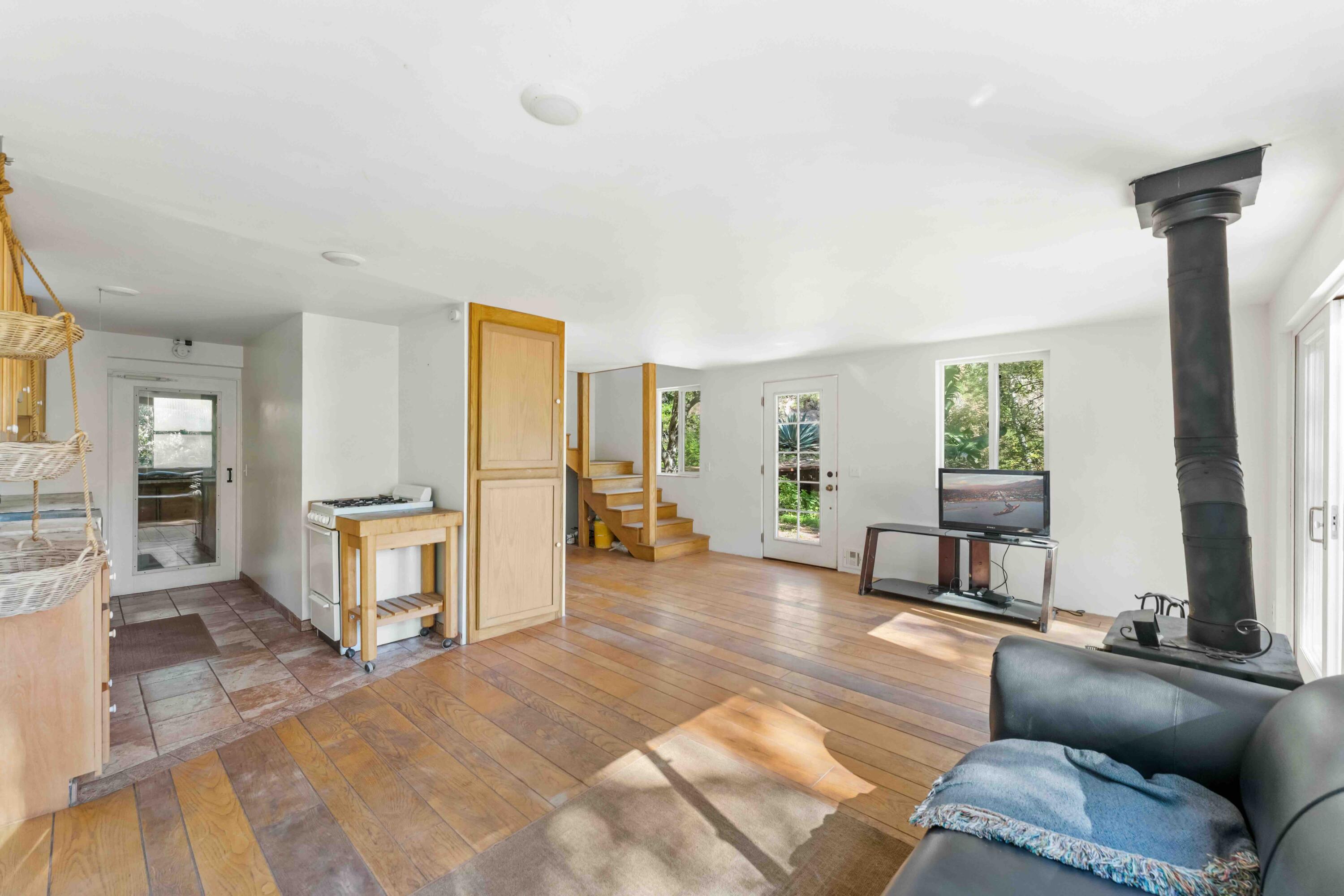 2011 North San Marcos Road Santa Barbara, CA 93105 - Photo 20 of 41 a living room with furniture and a wooden floor