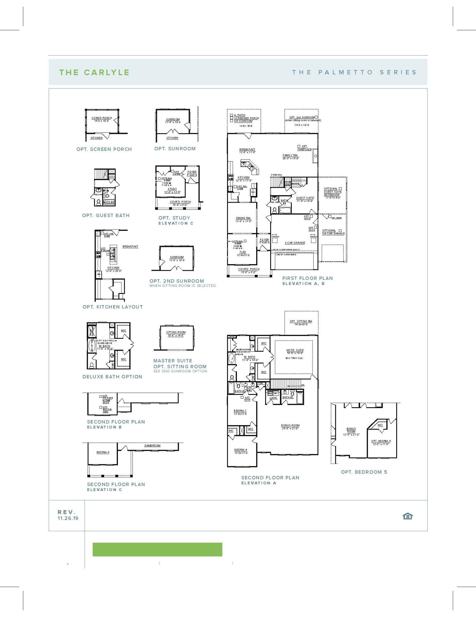 624 Black Pine Road Moncks Corner, SC 29461 - Photo 47 of 47 Carlyle Floor Plan