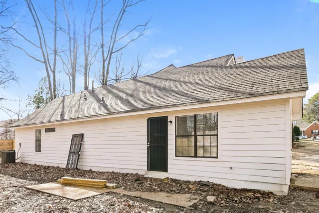 a front view of a house