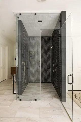 a view of a patio with table and chairs with wooden floor and fence