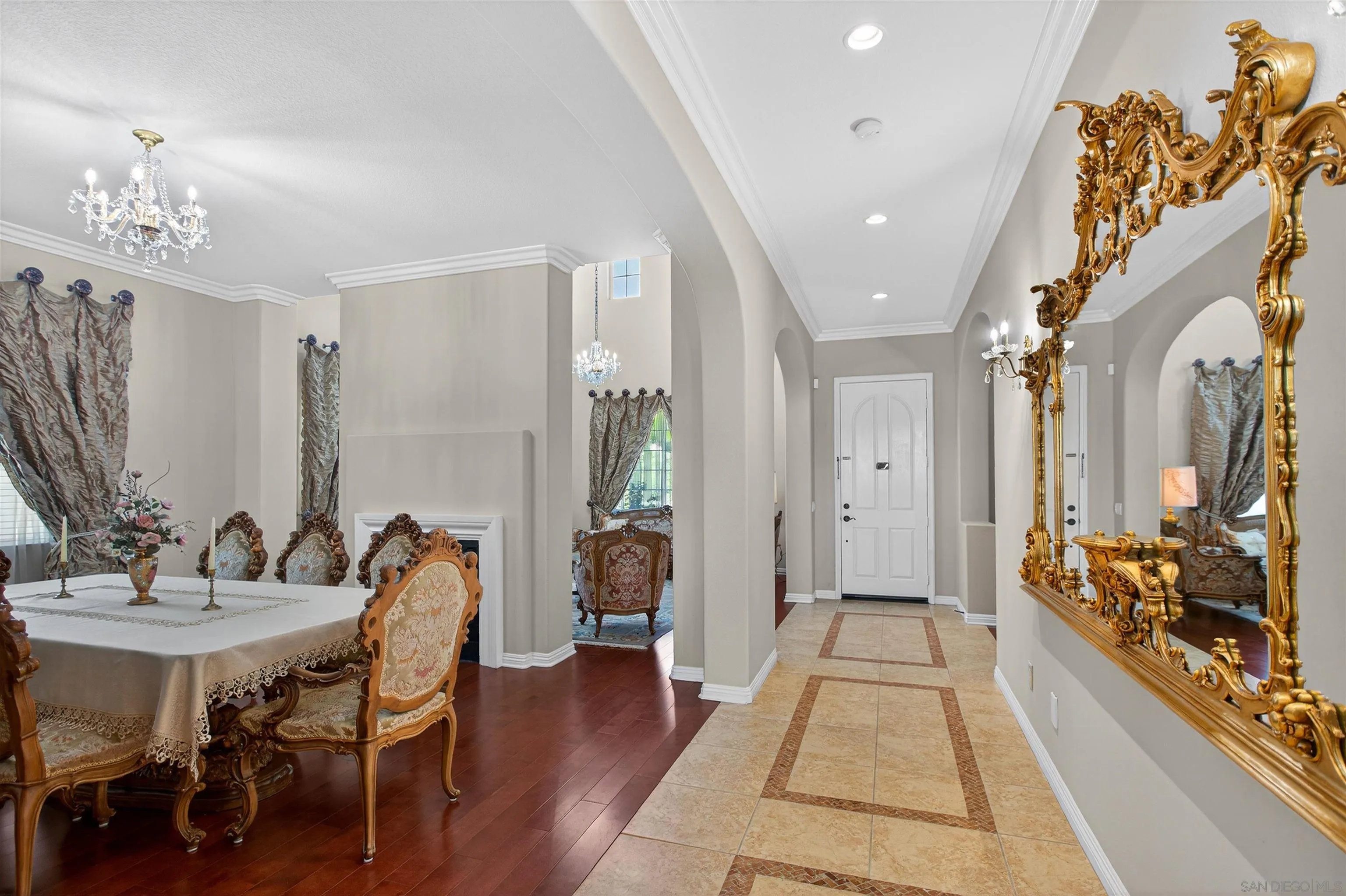 18410 Lakepointe Drive Riverside, CA 92503 - Photo 12 of 73 a dining room with furniture and wooden floor