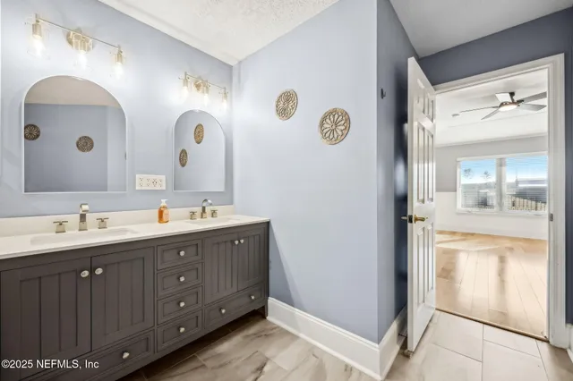 a view of an empty room with stairs