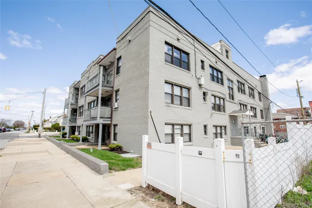 a front view of a building