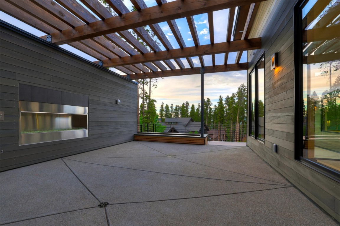 27 Boulder Circle Breckenridge, CO 80424 - Photo 32 of 42 a view of a porch with wooden floor and roof
