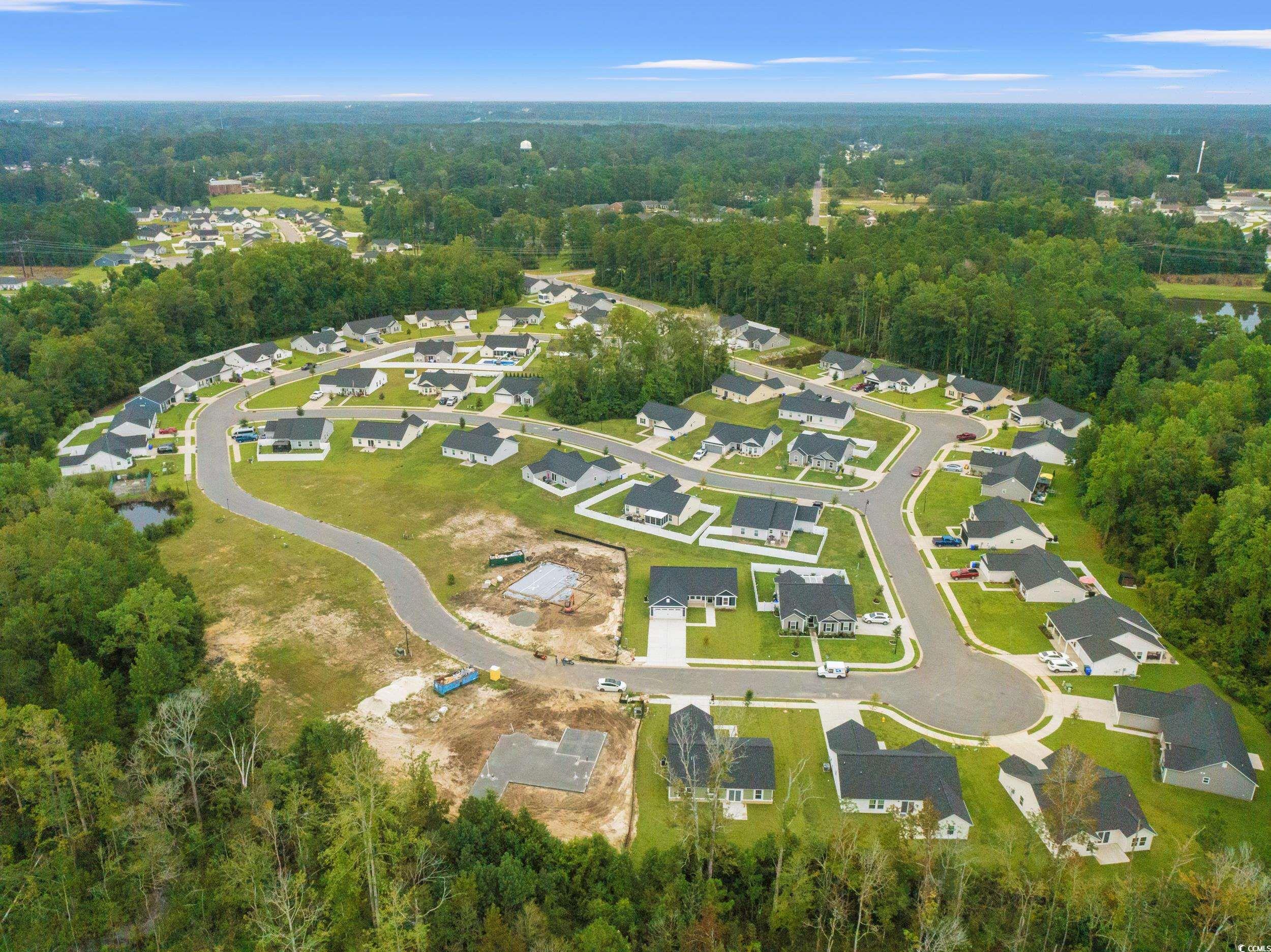 2827 Biscane Court Conway, SC 29527 - Photo 29 of 31 Aerial view of property's location featuring nearby suburban area and a forest