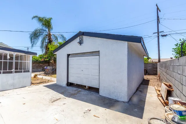 a view of a house with a patio