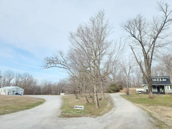 a view of a house with a backyard
