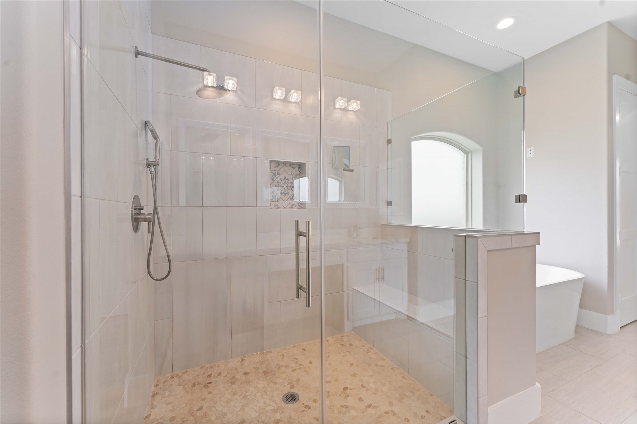 4310 Fernwood Drive Houston, TX 77021 - Photo 18 of 27 a bathroom with a shower and a sink