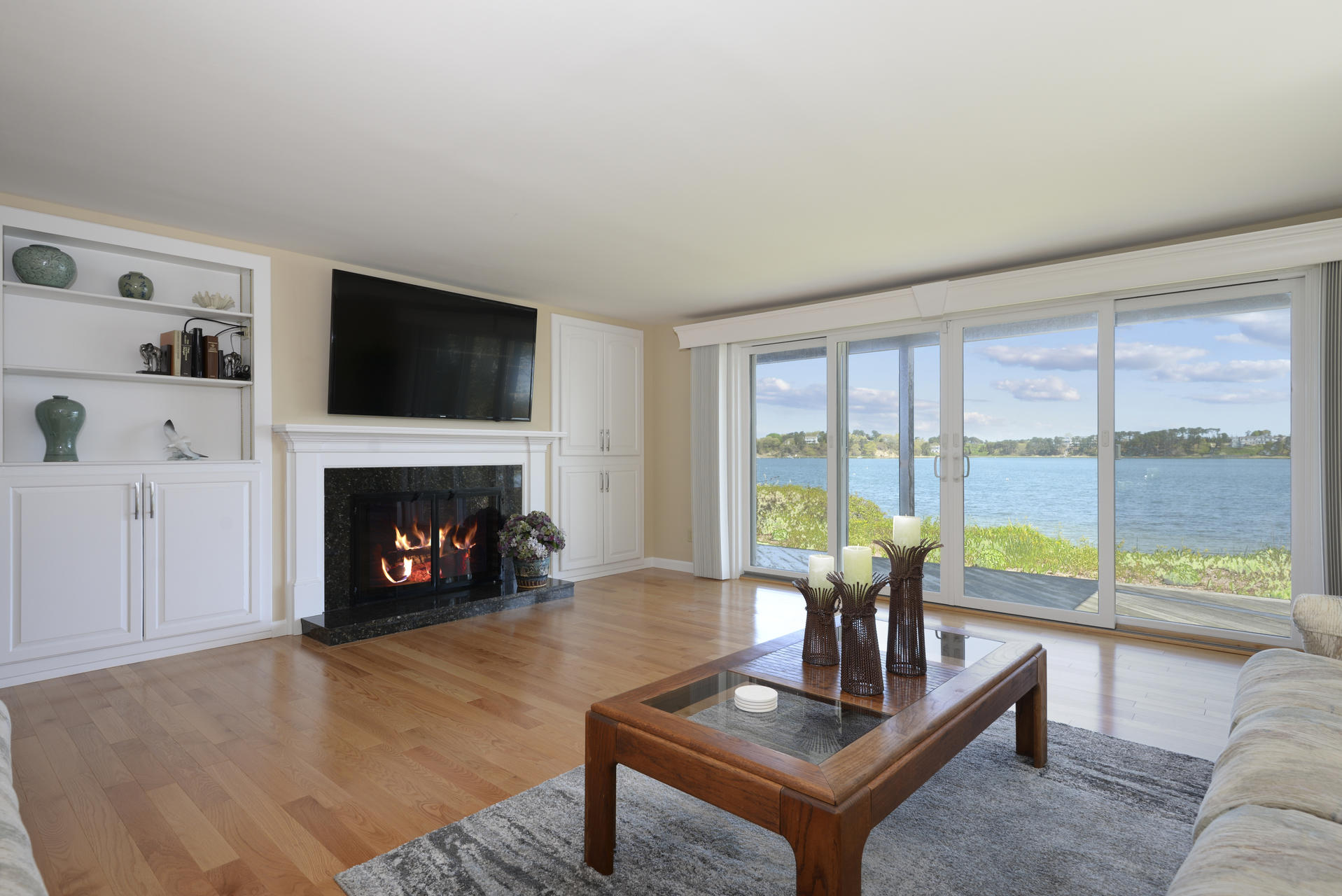 159 Seapine Road North Chatham, MA 02650 - Photo 2 of 31 a living room with furniture and a fireplace