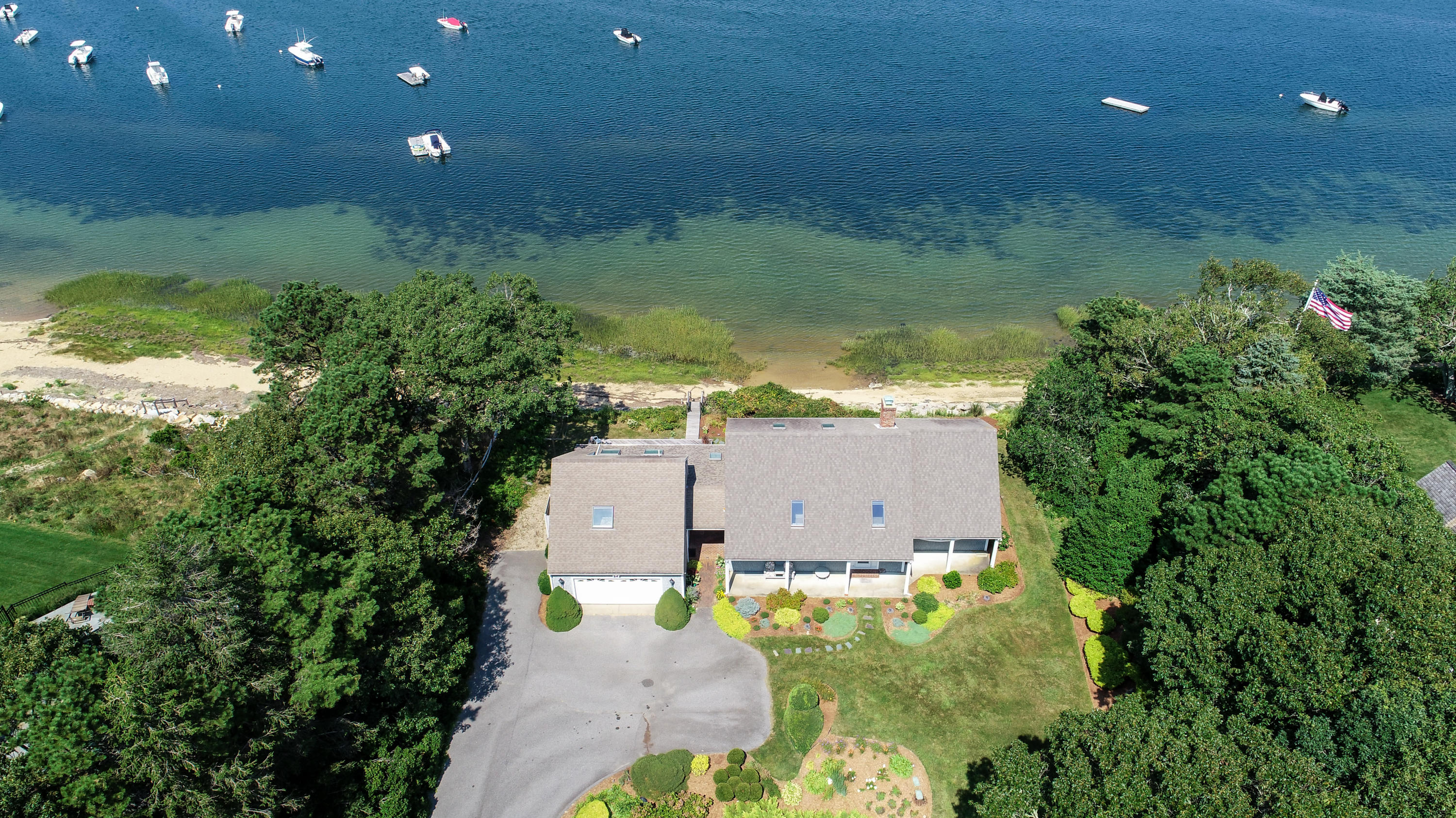 159 Seapine Road North Chatham, MA 02650 - Photo 31 of 31 an aerial view of residential house with pool and yard